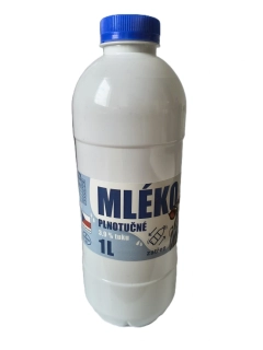 Mléko plnotučné 1L